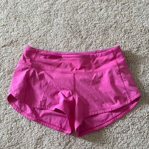 Lululemon low rise 2.5 speed ups sonic pink